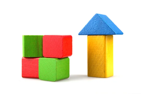 stock image Wooden building blocks