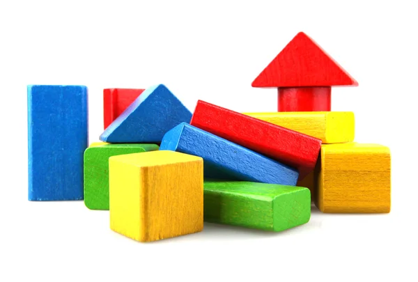 stock image Wooden building blocks