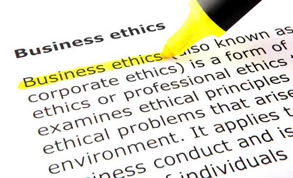 Etika podnikání — Stock fotografie