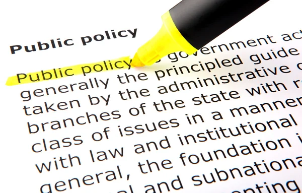 Public policy — Stock Photo, Image