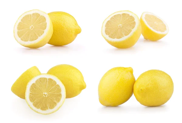 stock image Set of lemons isolated on white