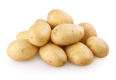 Potatoes with clipping path clipart
