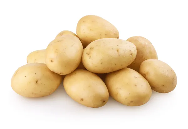Potatoes with clipping path — Stock Photo, Image