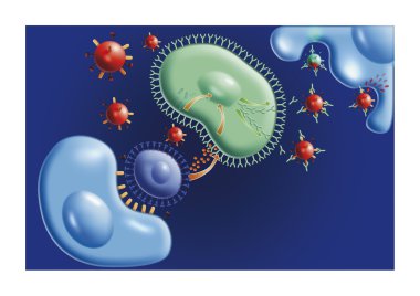 Flu attack clipart