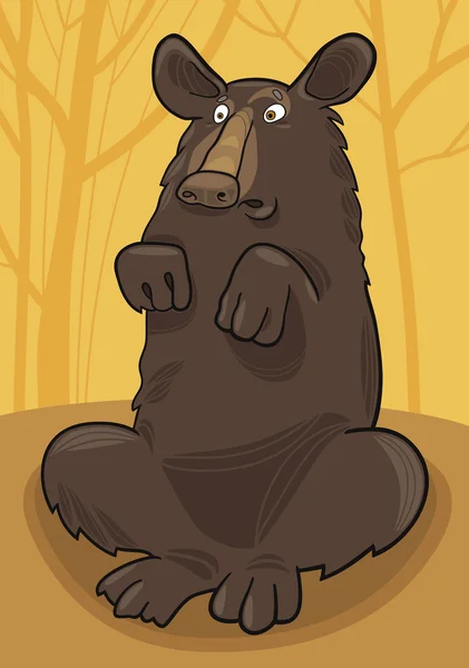 Baribal American black bear — Stock Vector