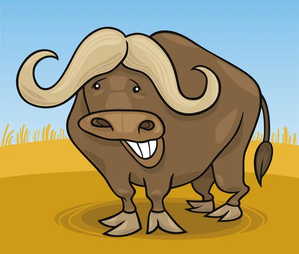 Afrikansk buffel — Stock vektor