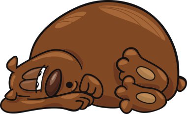 Sleepy bear clipart