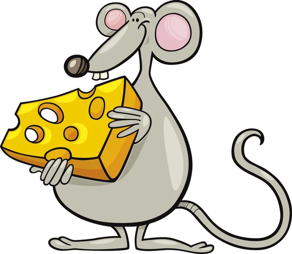 stock vector Mouse with cheese