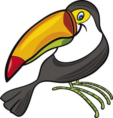 Cartoon toucan clipart