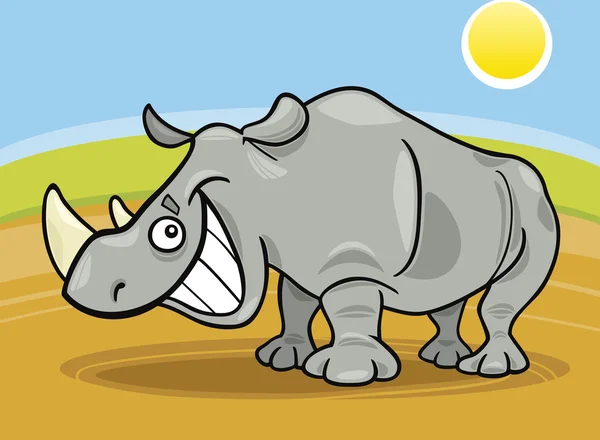 Rinoceronte — Vetor de Stock