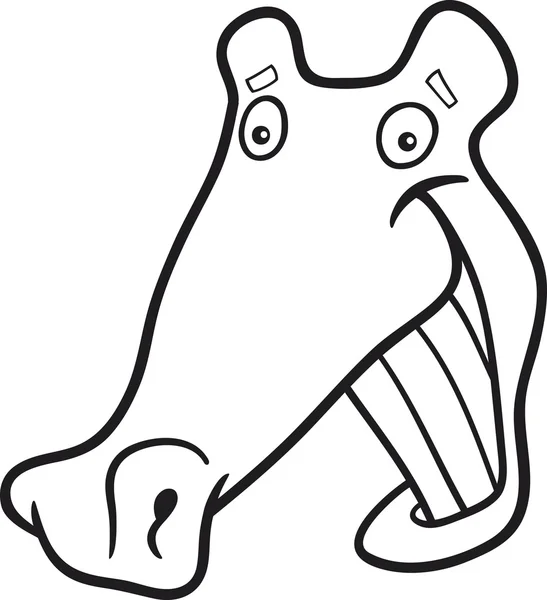 Boyama kitabı için karikatür timsah — Stok Vektör