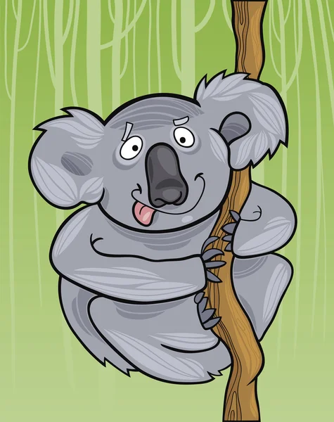 Koala de dibujos animados — Vector de stock