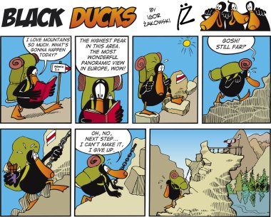 Black Ducks Comic Story episode 70 clipart