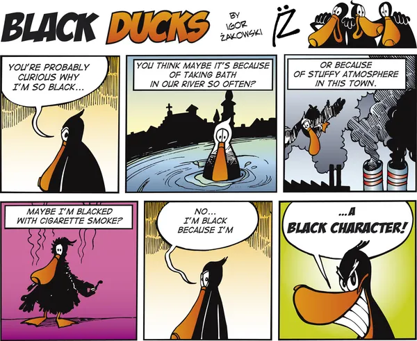 Black Ducks Comics Folge 67 — Stockvektor