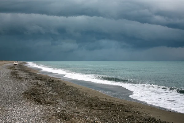 stock image Sea coast before the rain