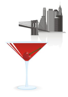 Cocktail manhattan clipart