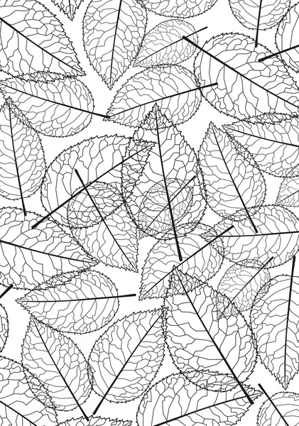 Силуэт листьев — стоковый вектор