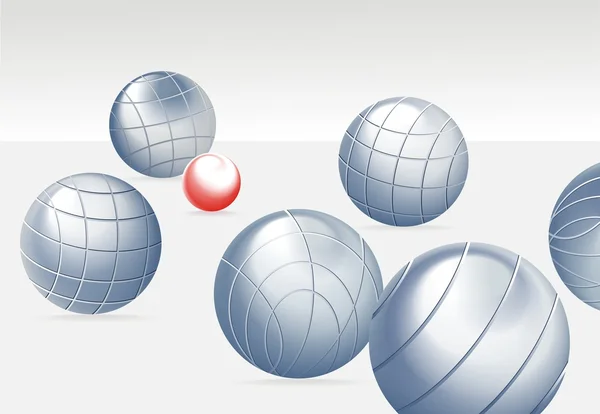 Petanque balls — Stock Vector