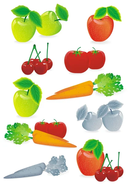 Ovoce a zelenina — Stockový vektor