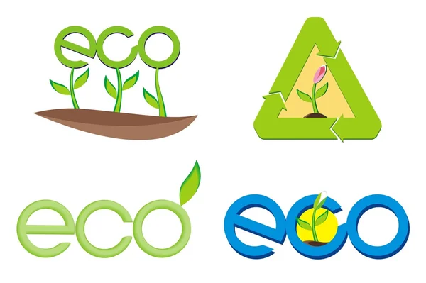 Eco teken — Stockvector