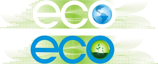 Eco banners — Stockvector
