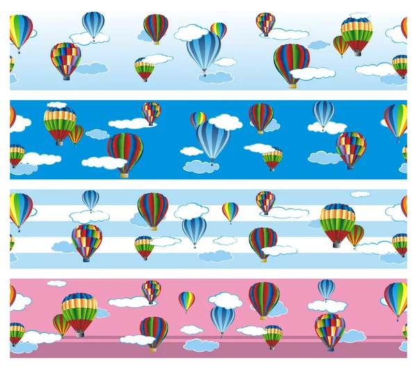 Seamless pattern balloons — Stock Vector