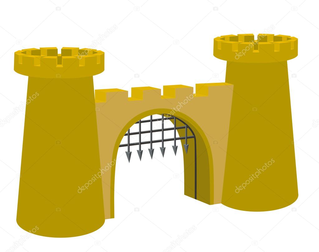 Fort castle gate