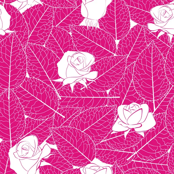Безшовний рожевий квітковий візерунок — стоковий вектор