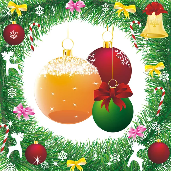 Karácsonyi dekoráció-harang — Stock Vector