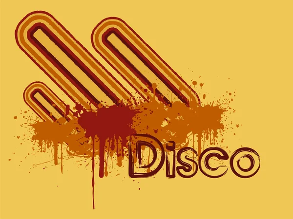 Grunge Disco Background — Stock Vector