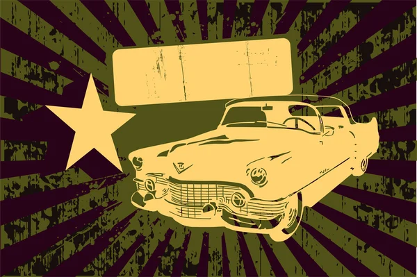 Grunge 的车 — 图库矢量图片