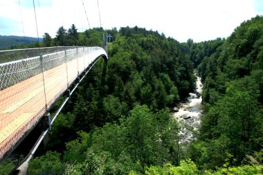 Suspended bridge clipart