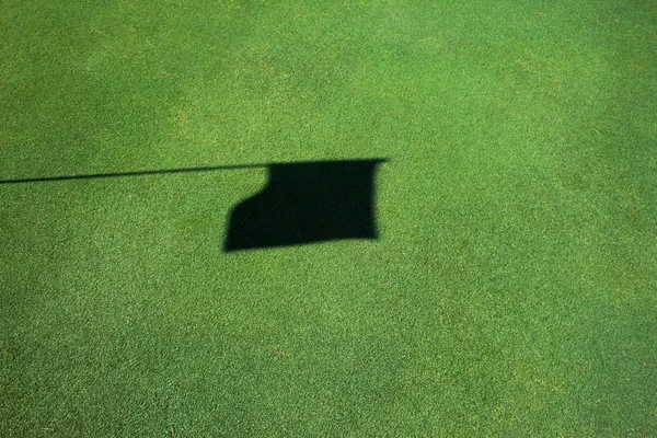 Golf Flagge Schatten 2 — Stockfoto