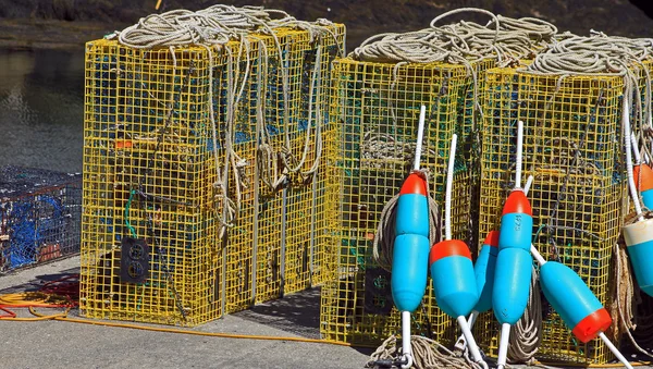 Lobster cage buoys3 — Stock Photo, Image