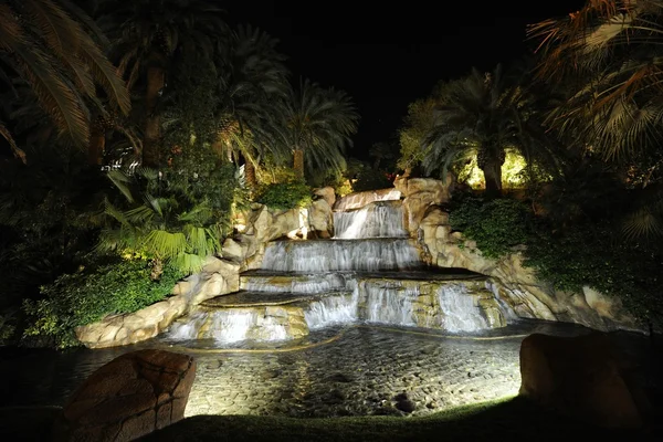 stock image Falls and fountains at night.