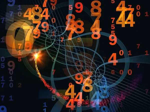 Numbers on Grid — Stock Photo, Image