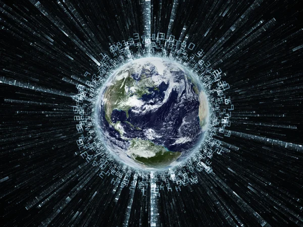 Digitale Erde — Stockfoto