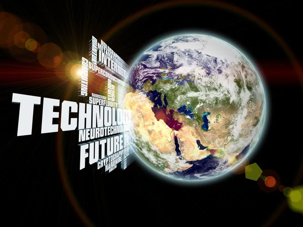 Technologie aarde — Stockfoto