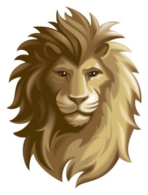 Lion. Mask or icon clipart