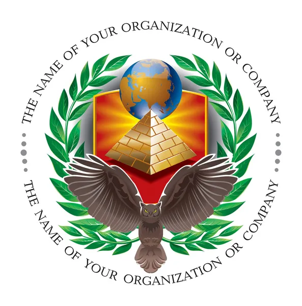 Logo dla instytucji nauki ekonomiczne — Zdjęcie stockowe