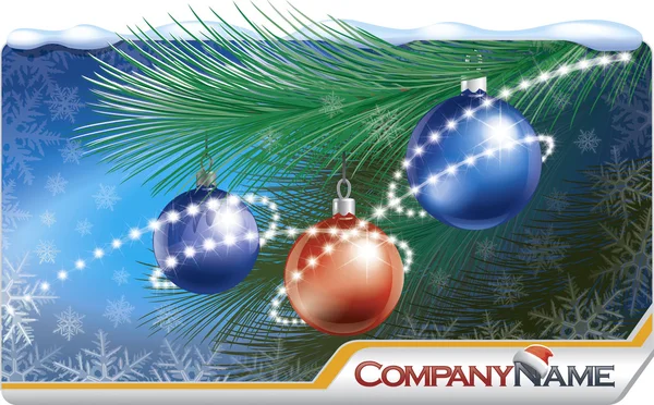 Banner de cartão de Natal — Fotografia de Stock