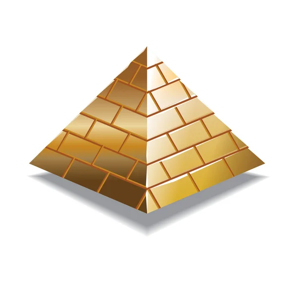Goldpiramide — Stockfoto