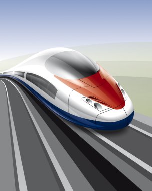 High-speed train clipart