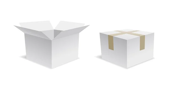 Kartónové krabice — Stock fotografie