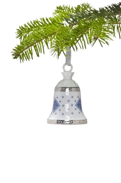 Une cloche comme décoration d'arbre de Noël — Photo