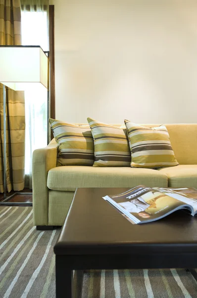 Posezení luxusní obývací pokoj — Stock fotografie