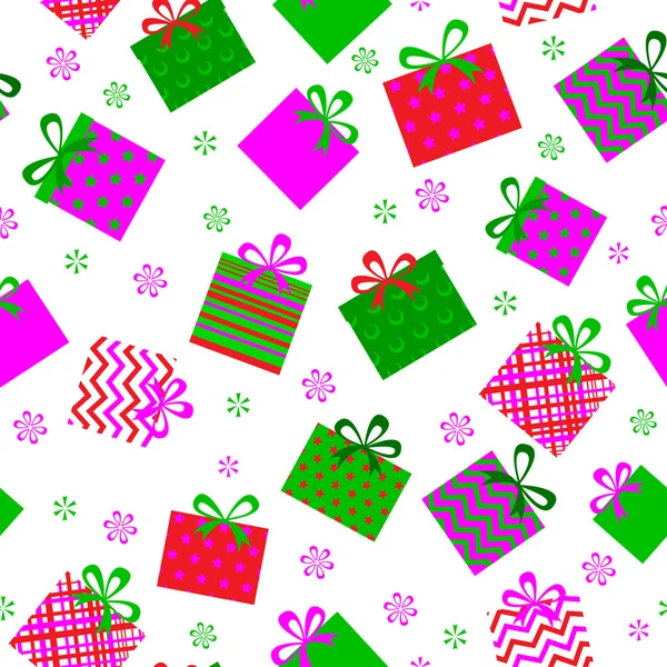 Seamleess background of gift boxes — Stock Photo, Image