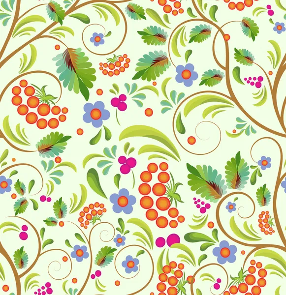 Fond floral sans couture - arbre stylisé — Image vectorielle