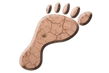 Footprint of grass clipart