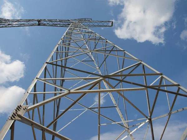 stock image Electrical tower without wires against the blue sky